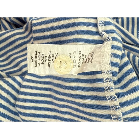 B. Draddy Mens Striped Polo Shirt L Embroidered Sleeve Ireland Flag Emblem - Picture 6 of 6